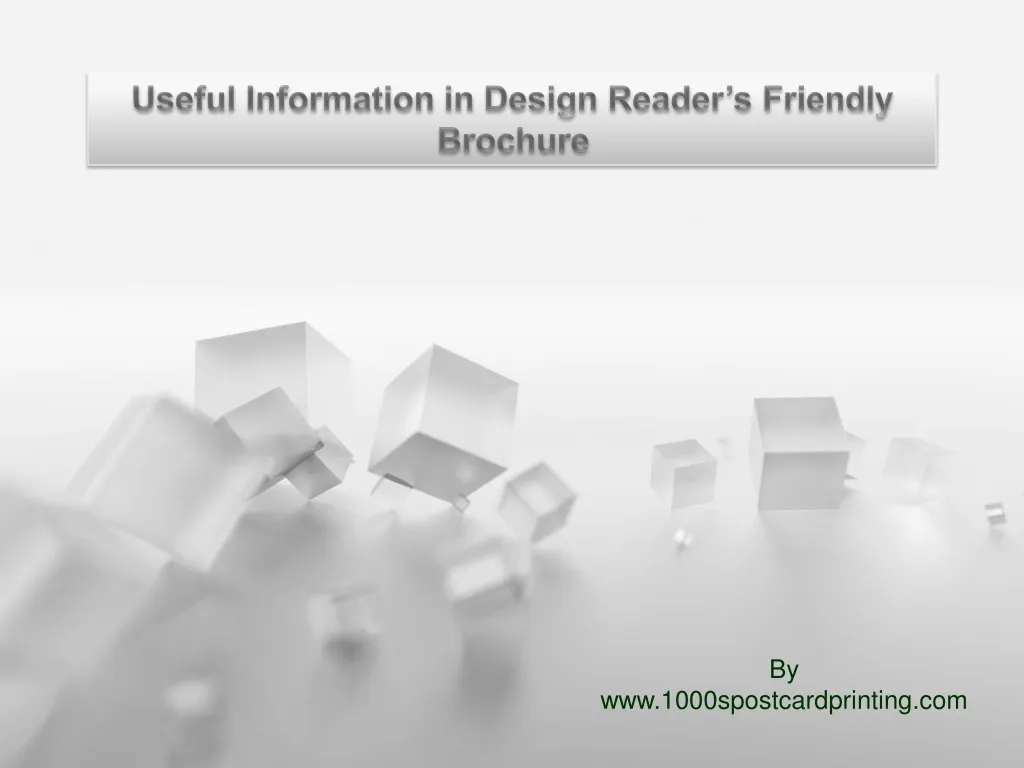 useful information in design reader s friendly n.