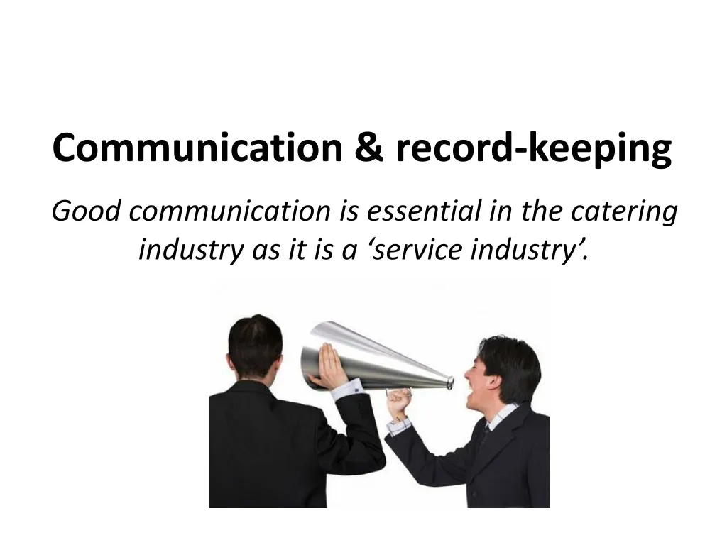 PPT Communication & recordkeeping PowerPoint Presentation, free