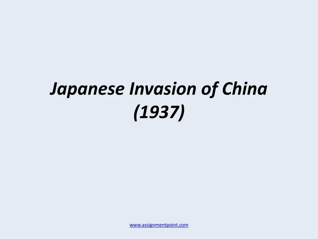 japanese invasion of china 1937 n.