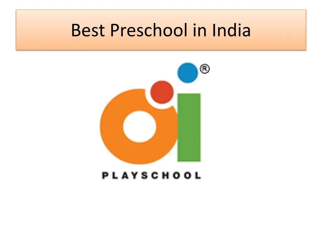 best preschool in india n.
