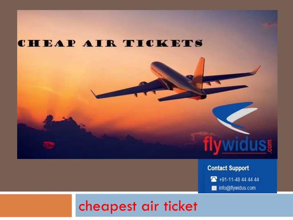 cheapest air ticket n.