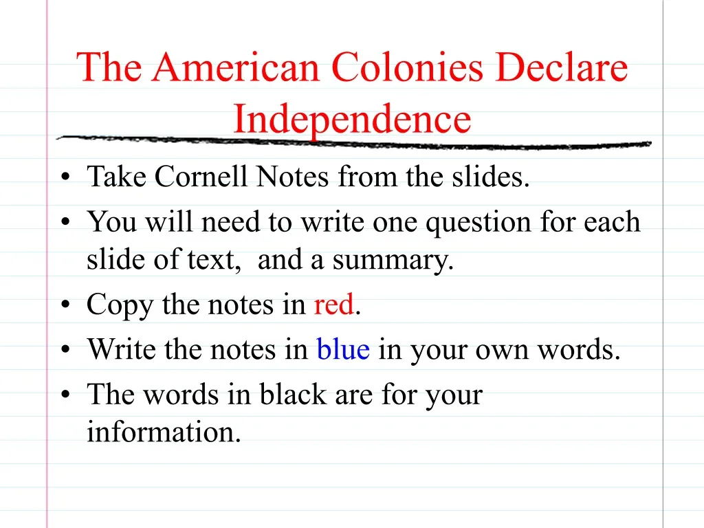 the american colonies declare independence n.