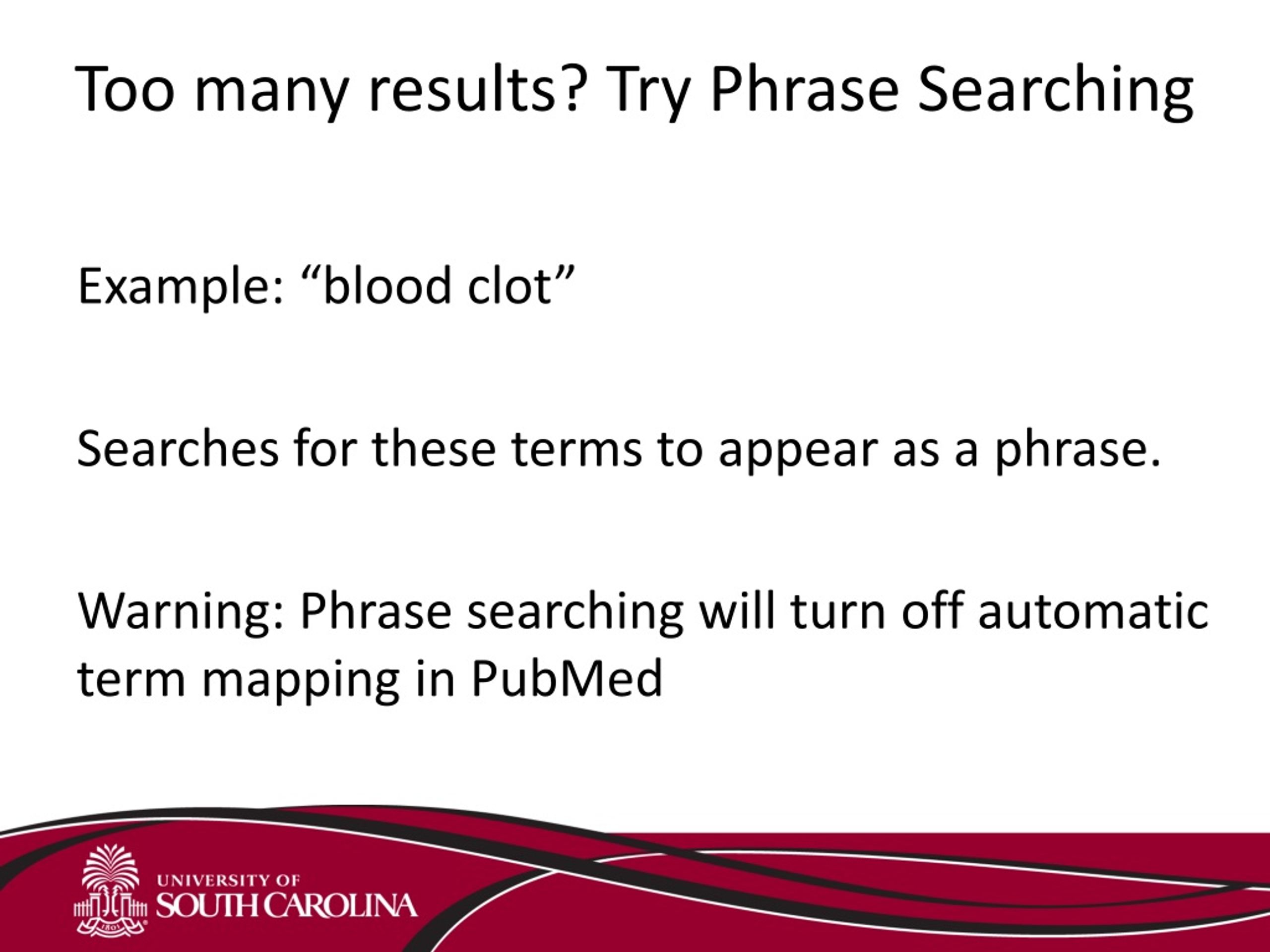 Examples Of Phrase Searching