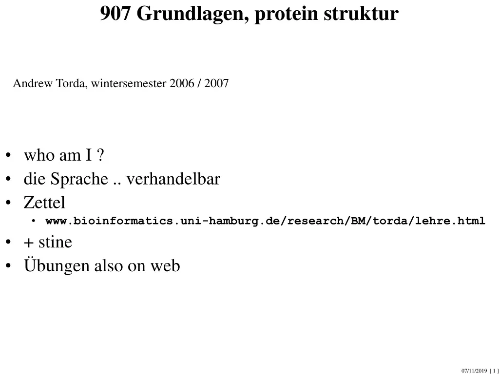 907 grundlagen protein struktur n.