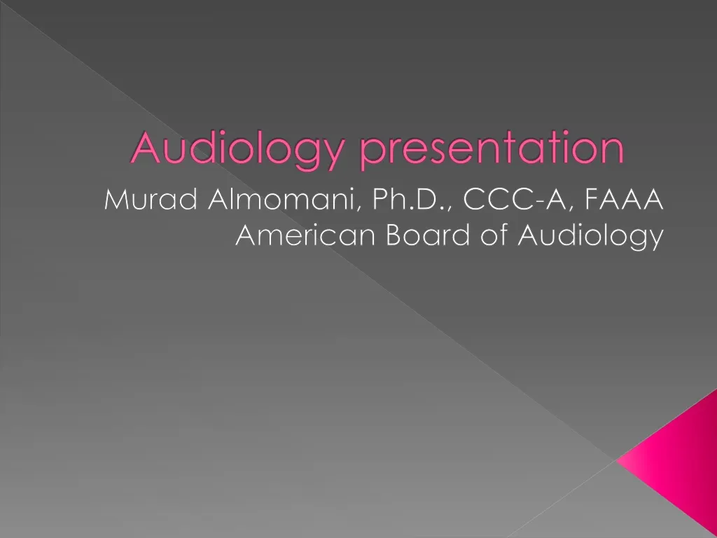 audiology presentation n.