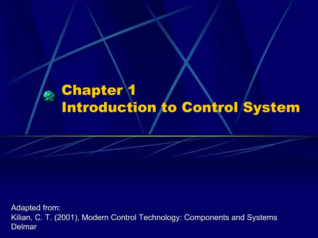 PPT - Chapter 1 Introduction To Control System PowerPoint Presentation ...