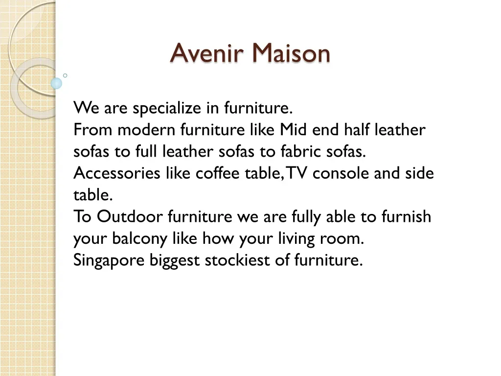 avenir maison n.