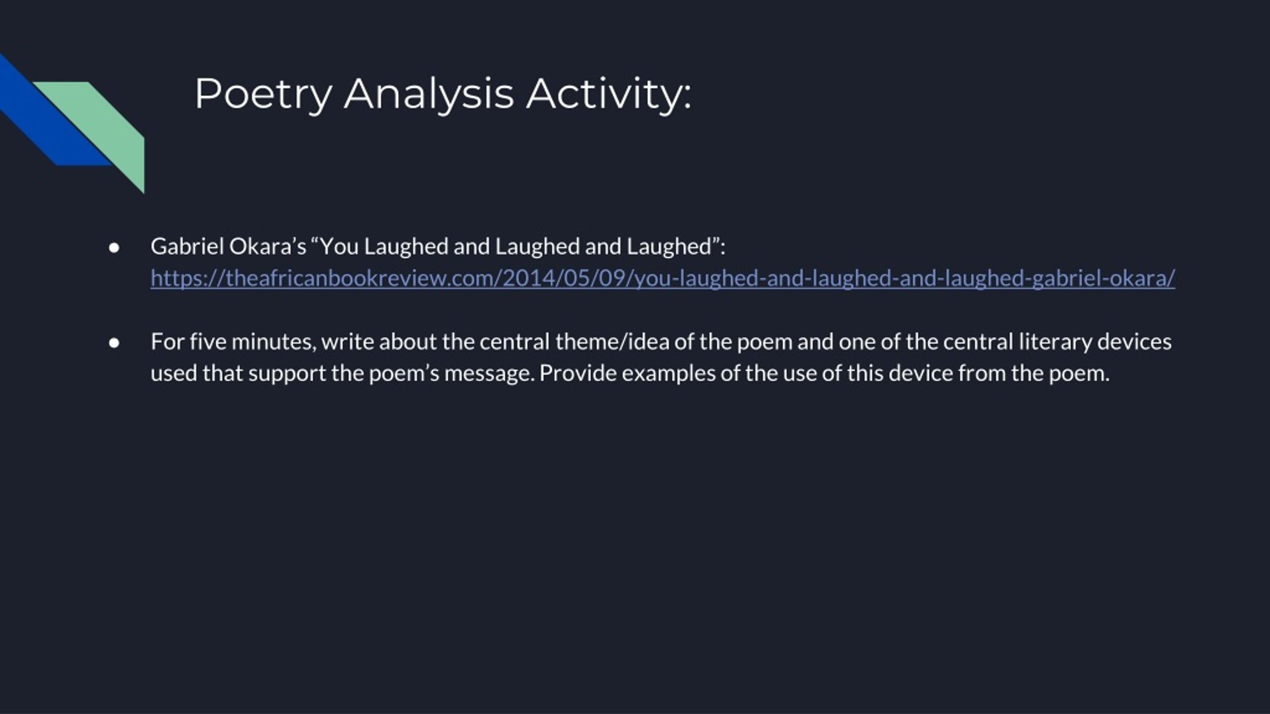 you laughed and laughed and laughed poem analysis