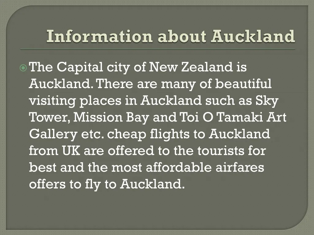 information about auckland n.