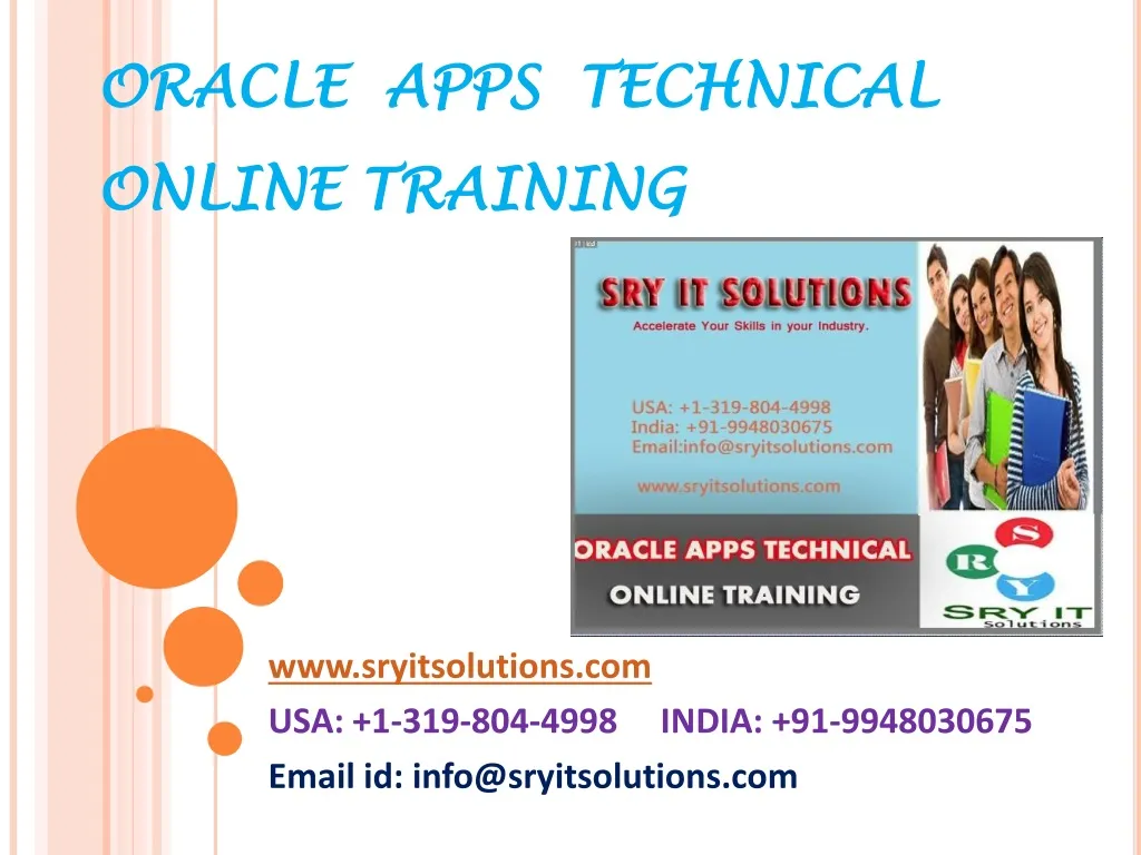 oracle apps technical online training n.