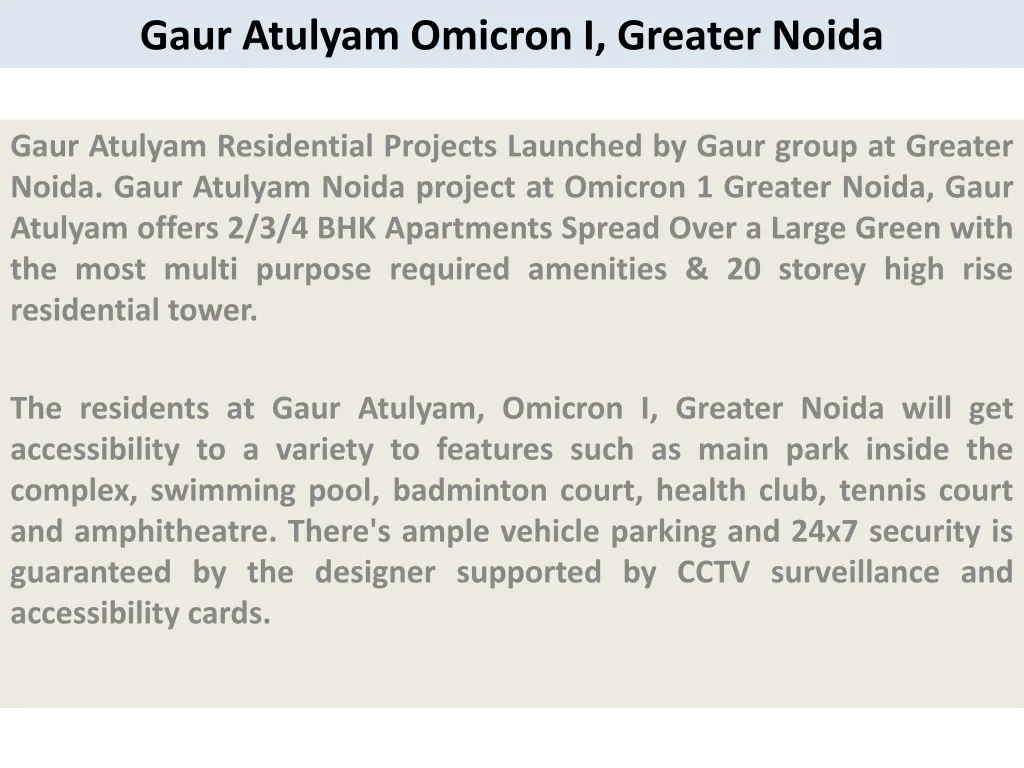 gaur atulyam omicron i greater noida n.