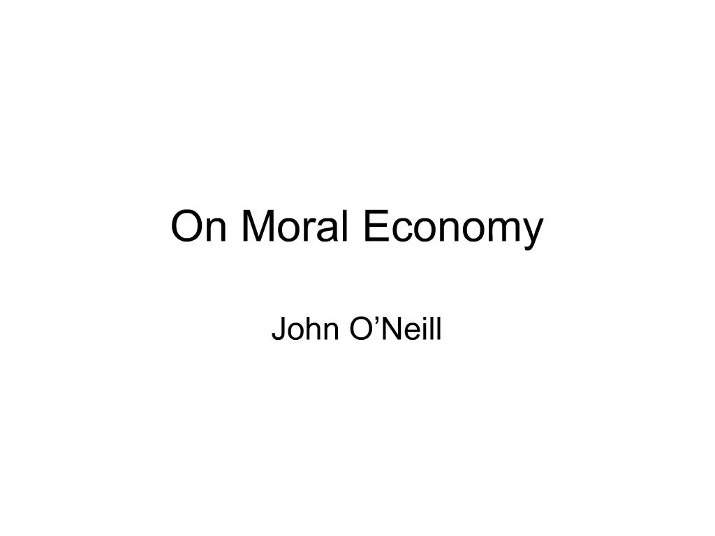 PPT On Moral Economy PowerPoint Presentation, free download ID1431945