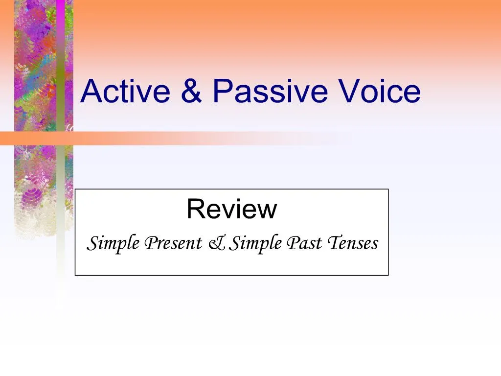 online active passive voice changer
