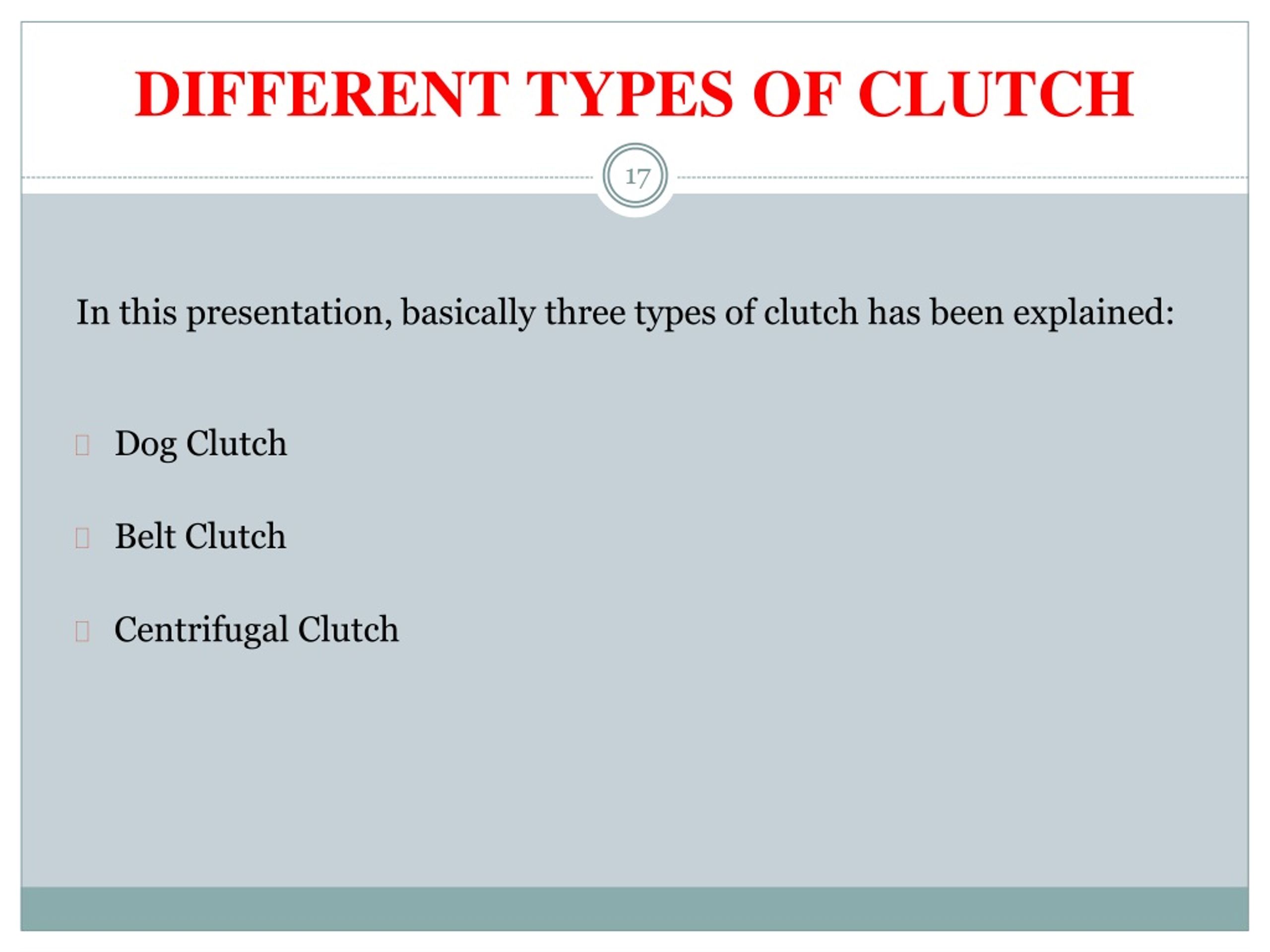 Clutches. - ppt video online download