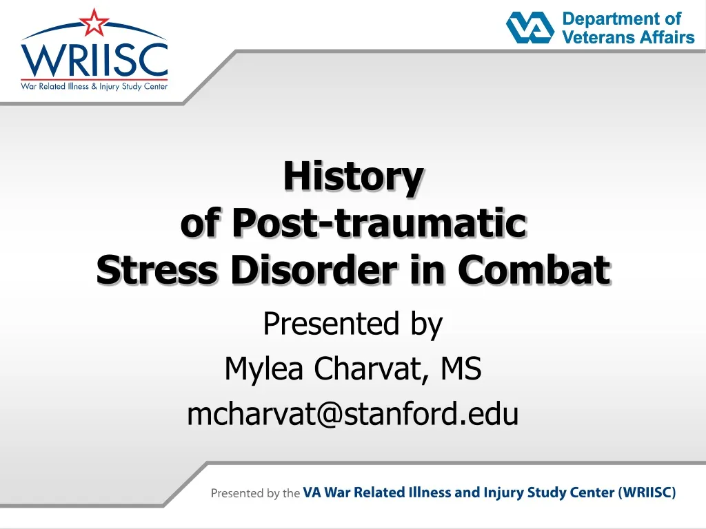 history of post traumatic stress disorder in combat n.