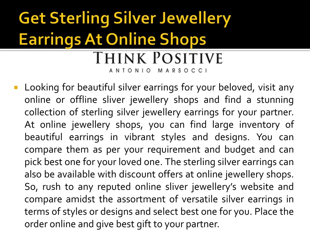 get sterling silver jewellery earrings at o nline shops n.