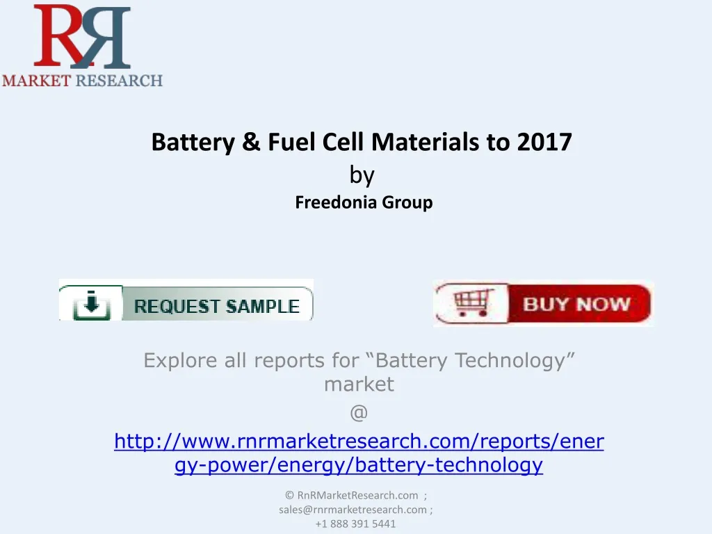 battery fuel cell materials to 2017 by freedonia group n.