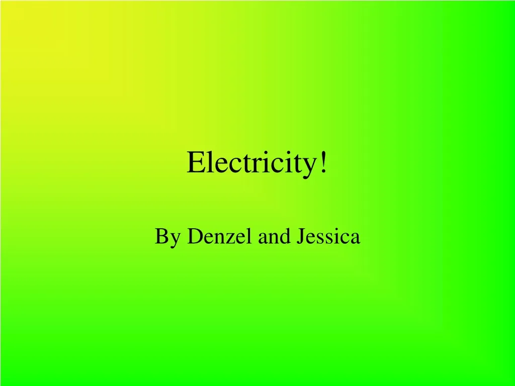 electricity n.