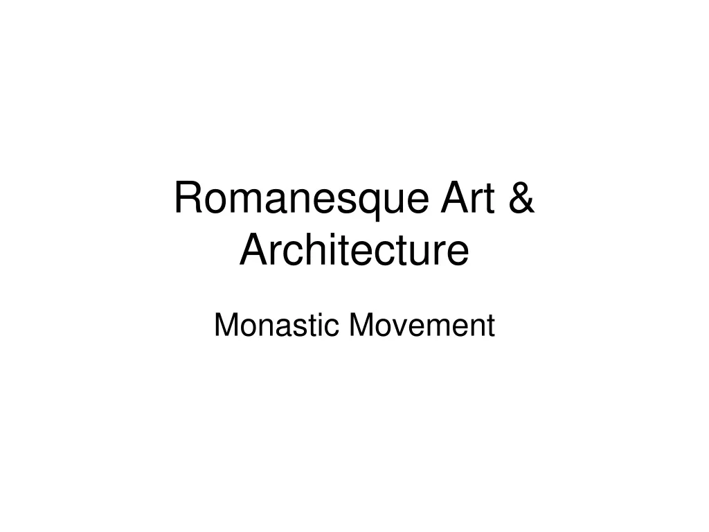 romanesque art architecture n.