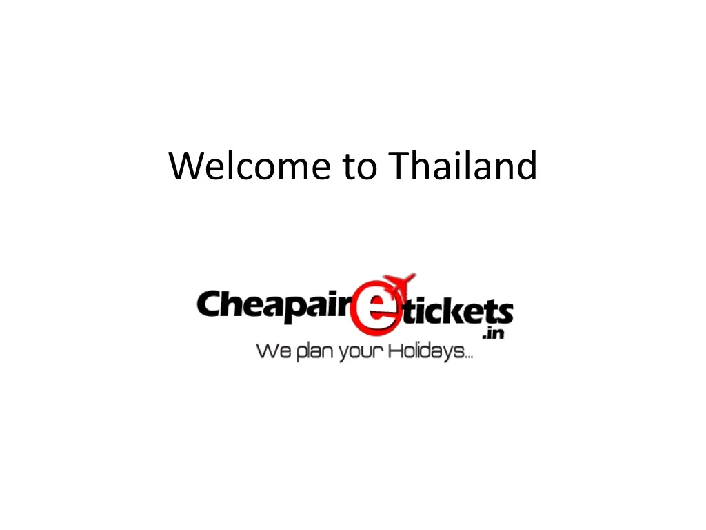 welcome to thailand n.