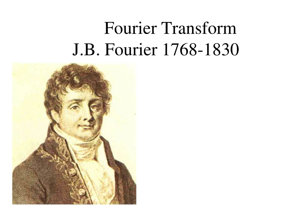 fourier transform j b fourier 1768 1830 n.