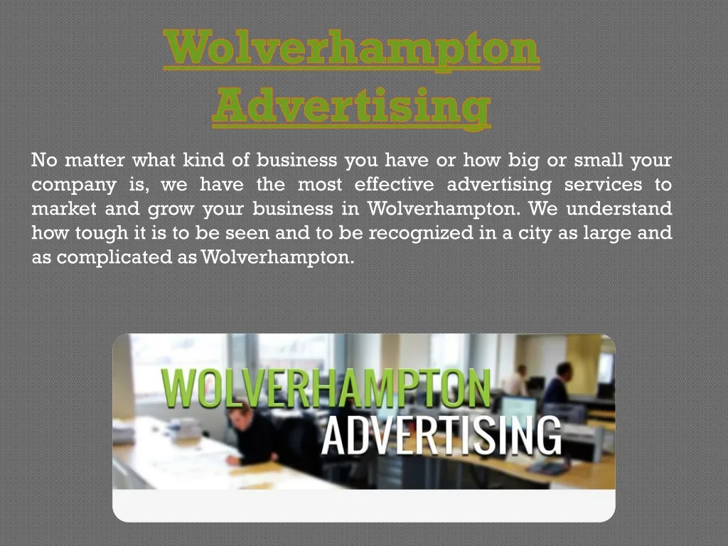 wolverhampton advertising n.