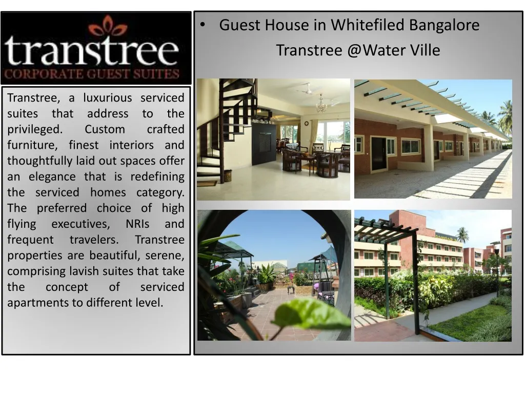 guest house in whitefiled bangalore transtree n.