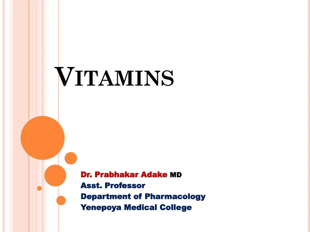 PPT - Vitamins PowerPoint Presentation, Free Download - ID:143988