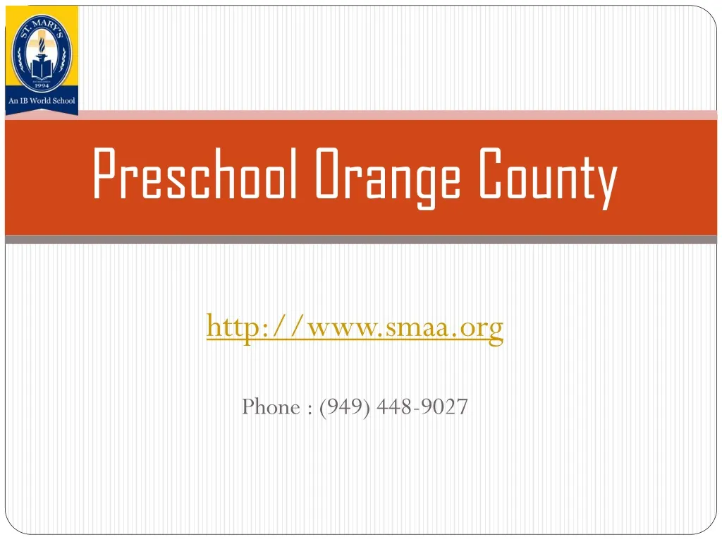 preschool orange county n.