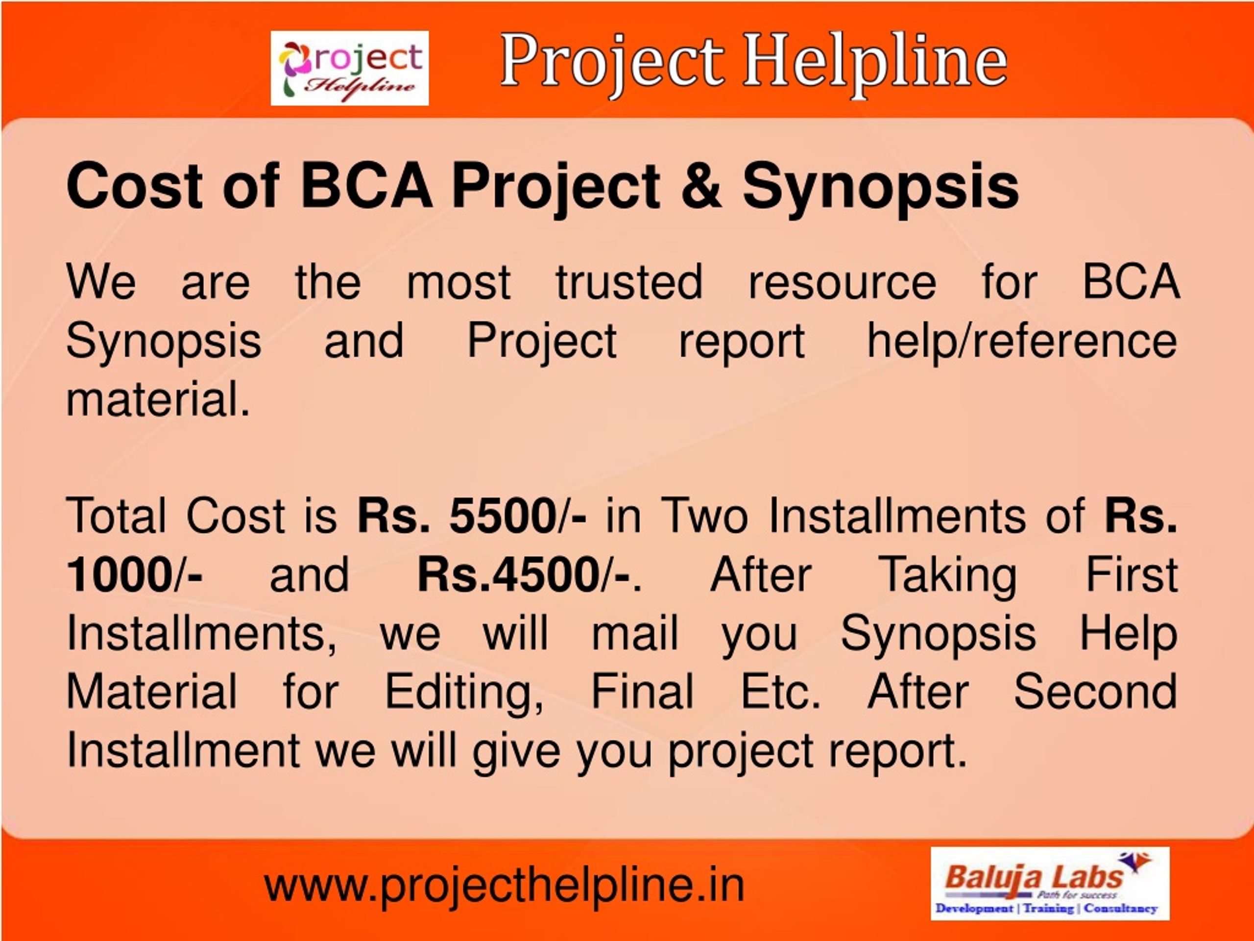 bca project presentation ppt