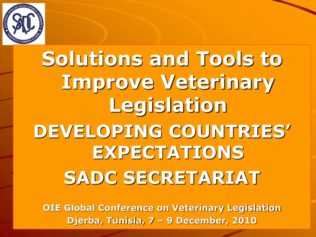 solutions and tools to improve veterinary n.