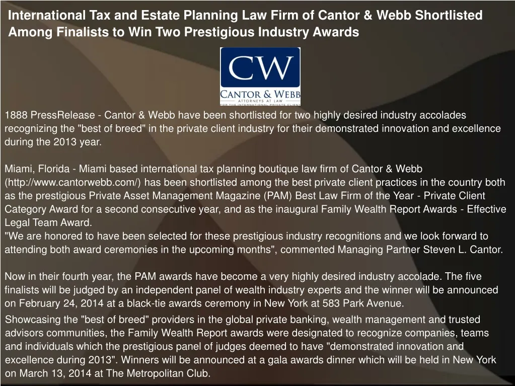 international tax and estate planning law firm n.