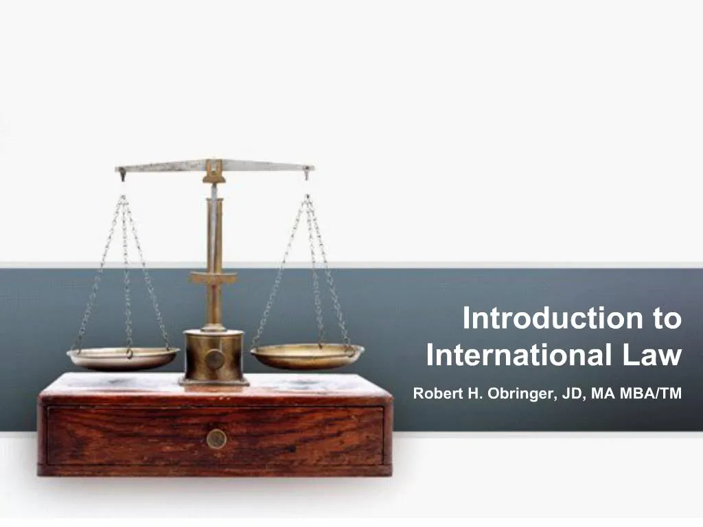 PPT - Introduction To International Law PowerPoint Presentation, Free ...