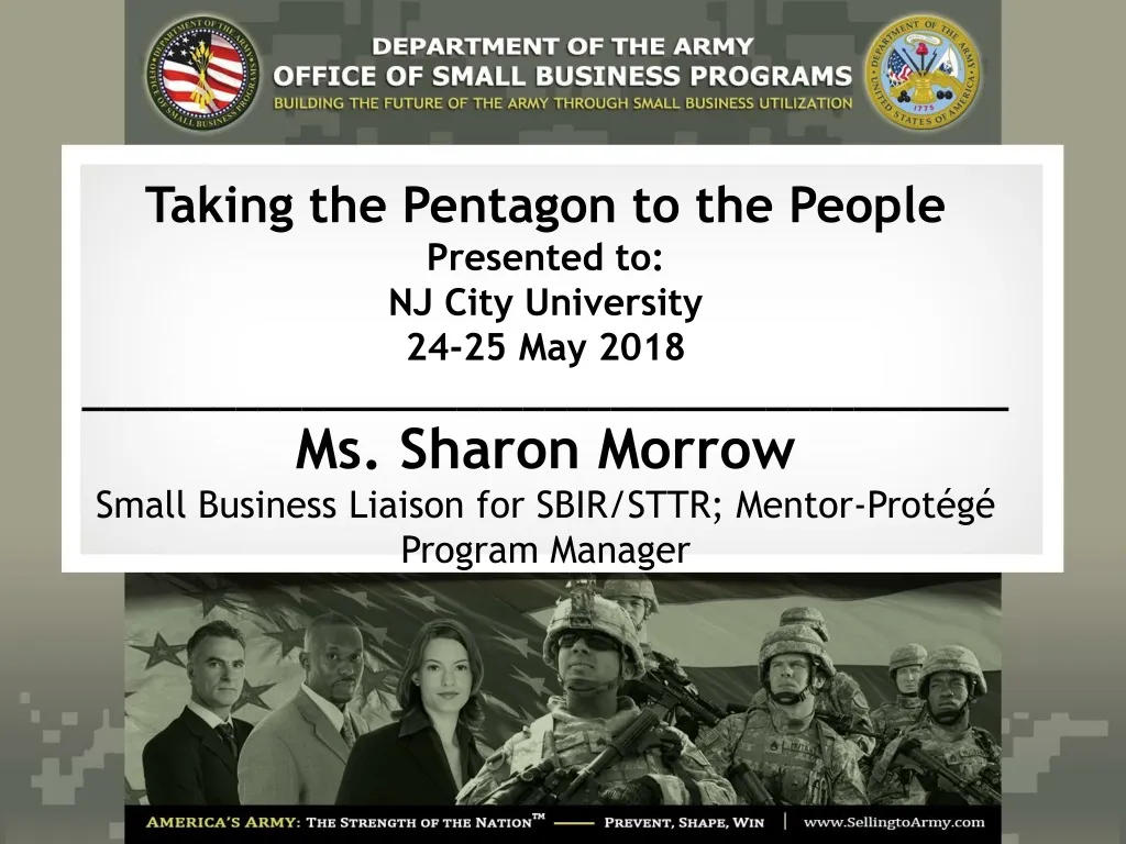 taking the pentagon to the people presented n.