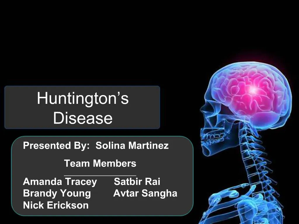 PPT - Huntington s Disease PowerPoint Presentation, free download - ID ...