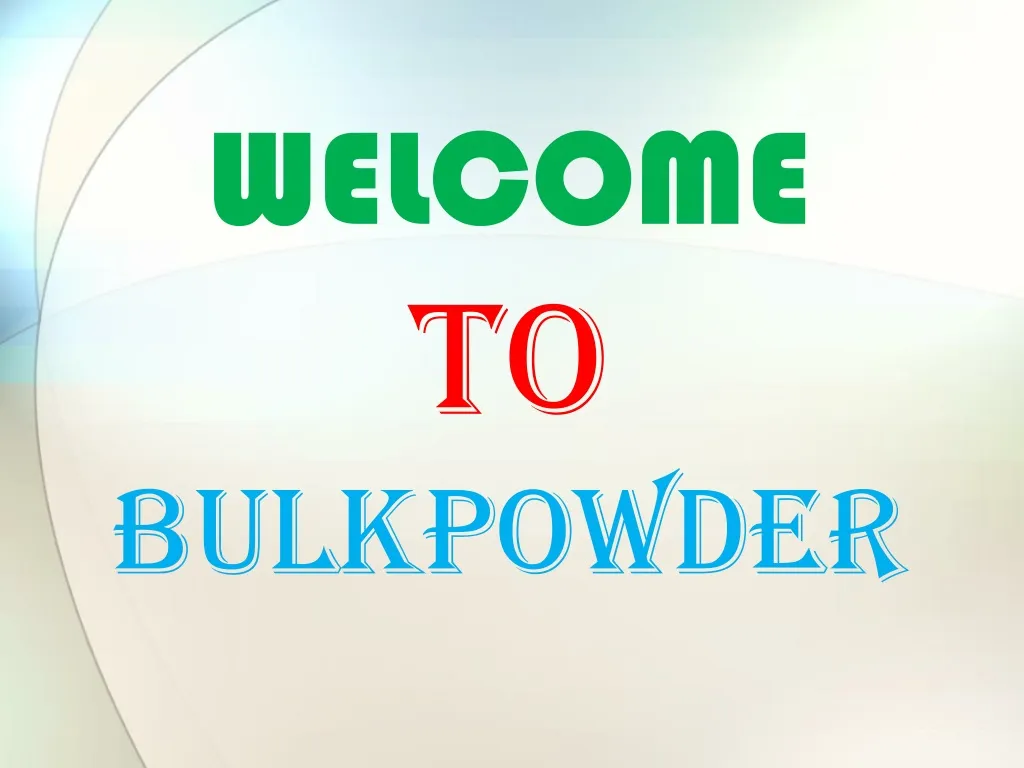 welcome to bulkpowder n.