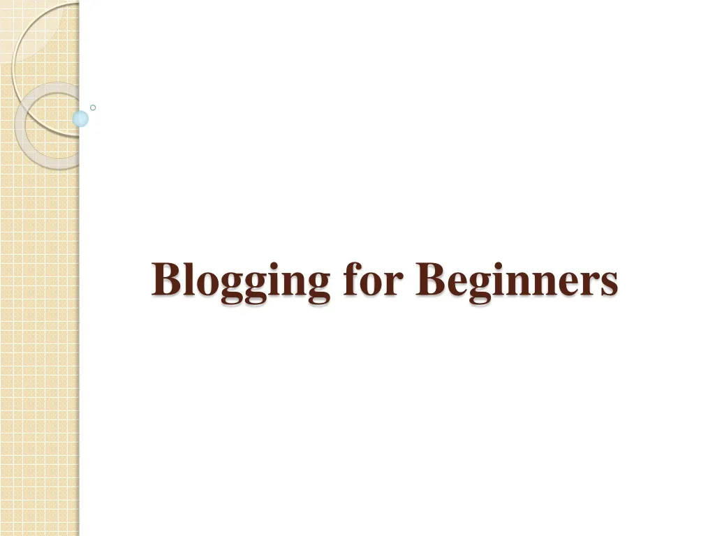 blogging for beginners n.