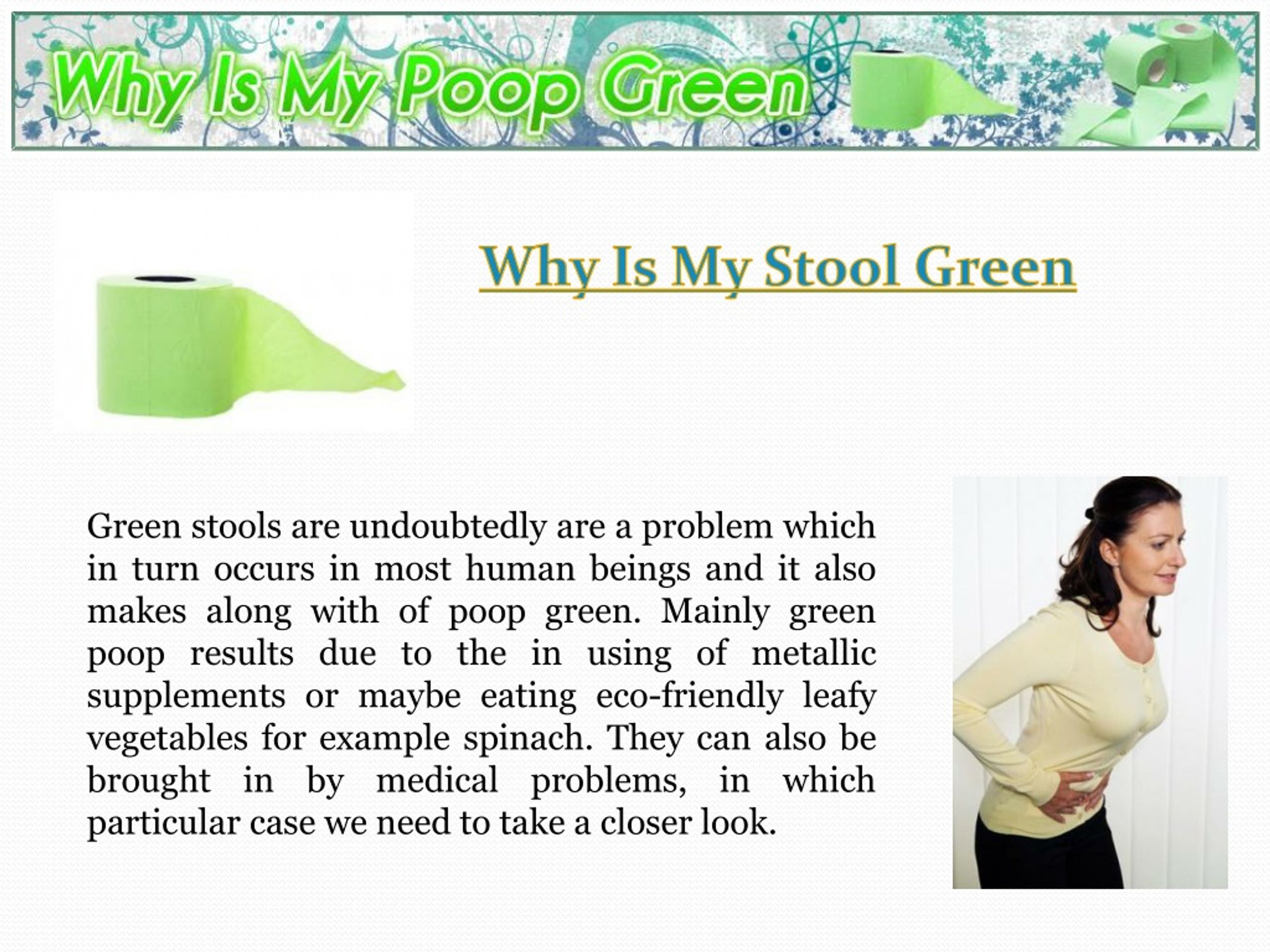 Why Is My Stool Green L 