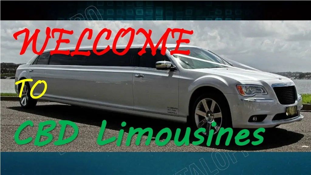 welcome to cbd limousines n.