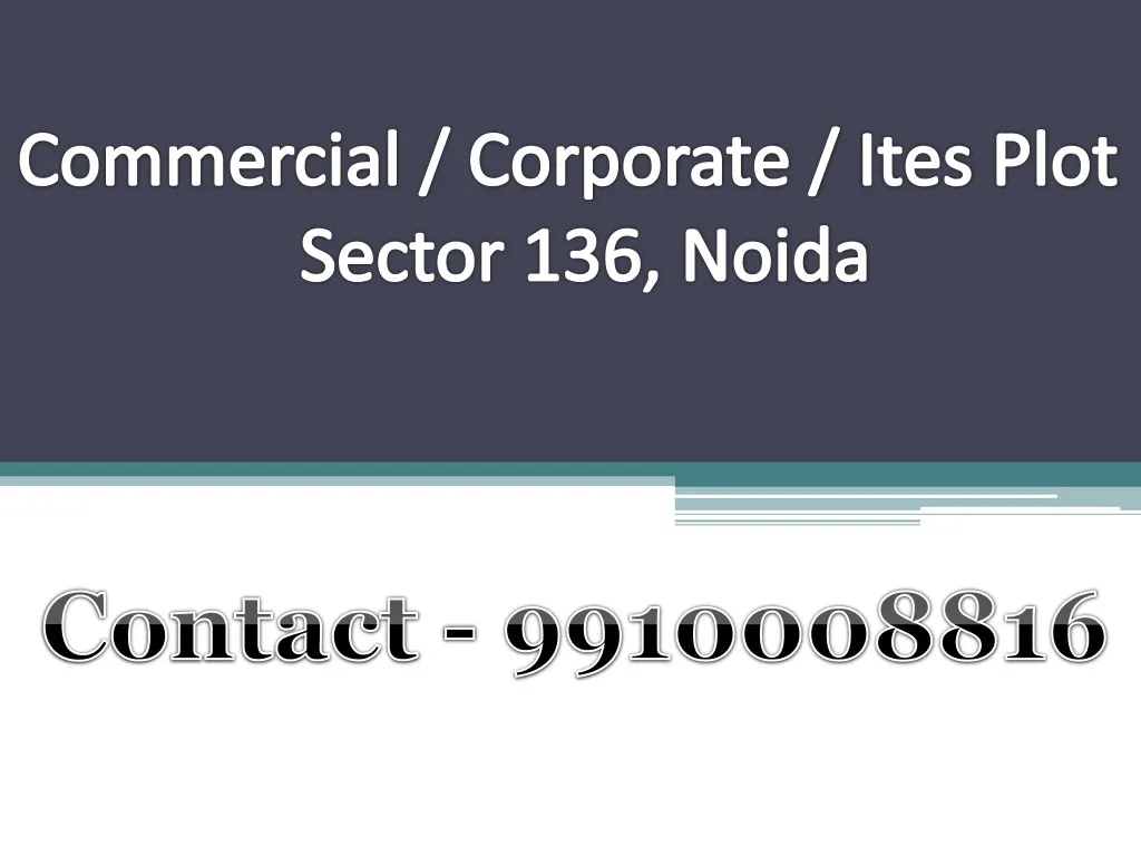 commercial corporate ites plot sector 136 noida n.