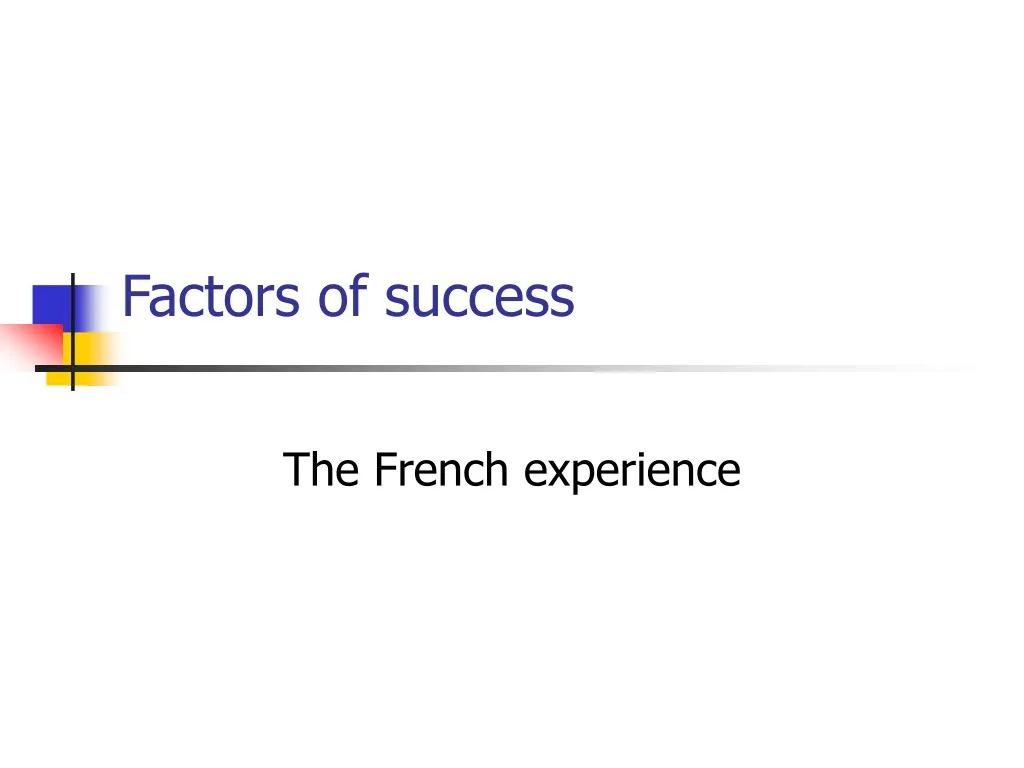 factors of success n.