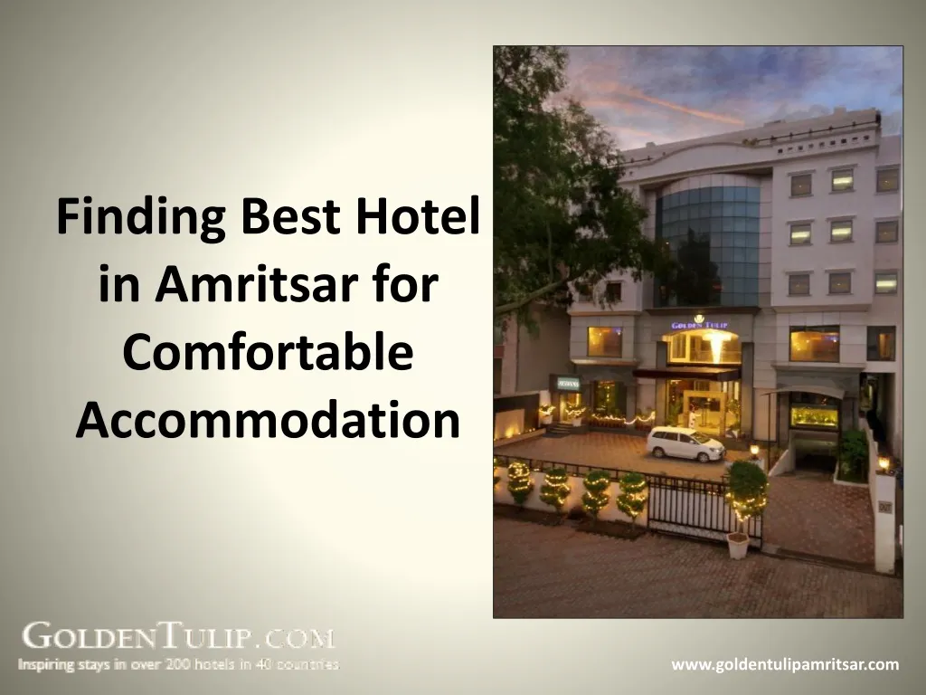 finding best hotel in amritsar for comfortable accommodation n.