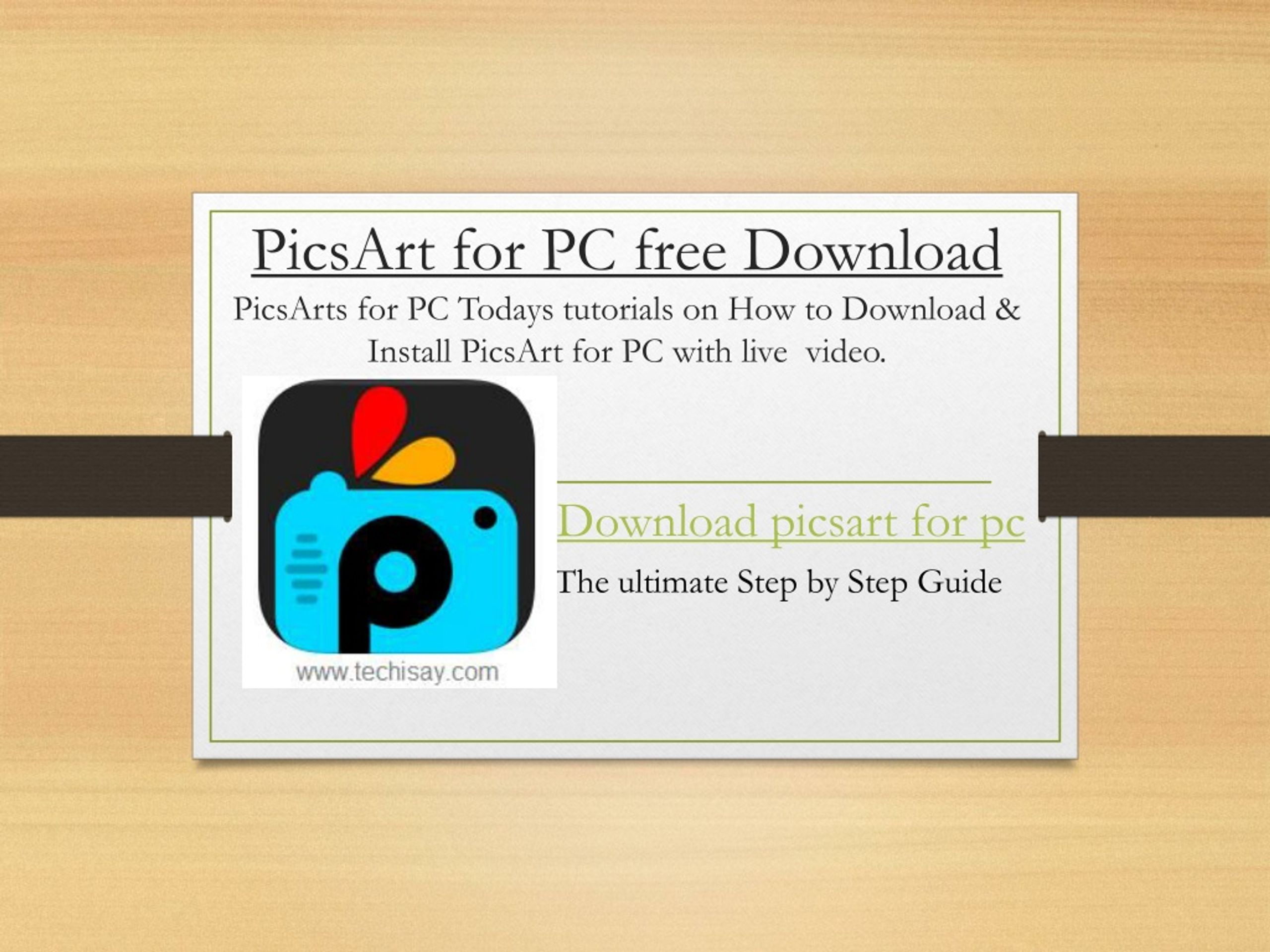 Ppt Picsart For Pc A Complete Step By Step Guide Powerpoint
