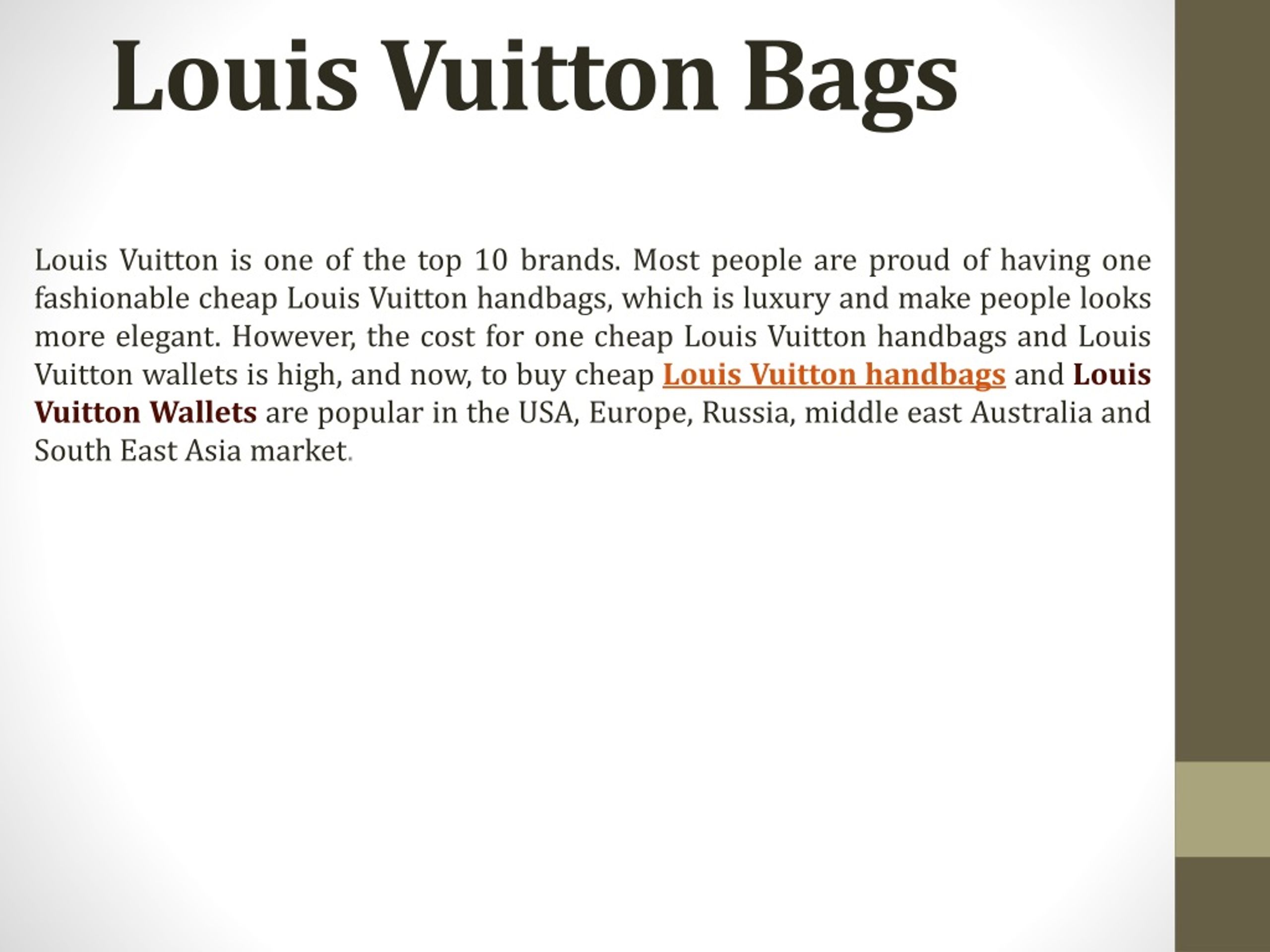 PPT - 66% Off On Louis Vuitton Handbags Across USA. PowerPoint Presentation  - ID:1452835