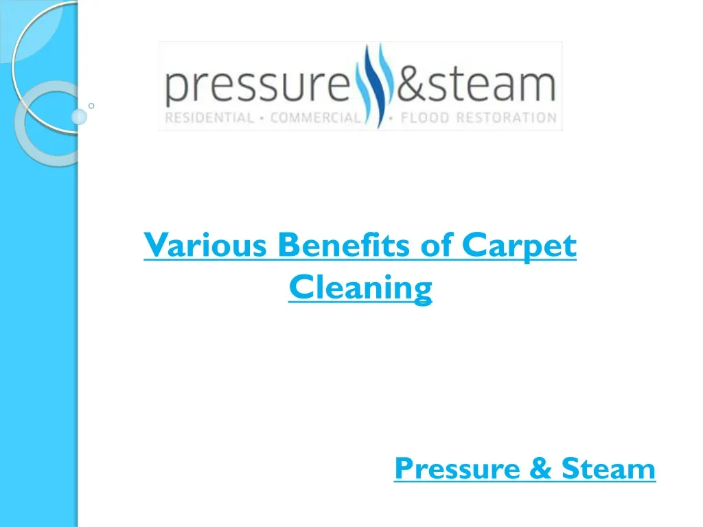 various benefits of carpet cleaning n.