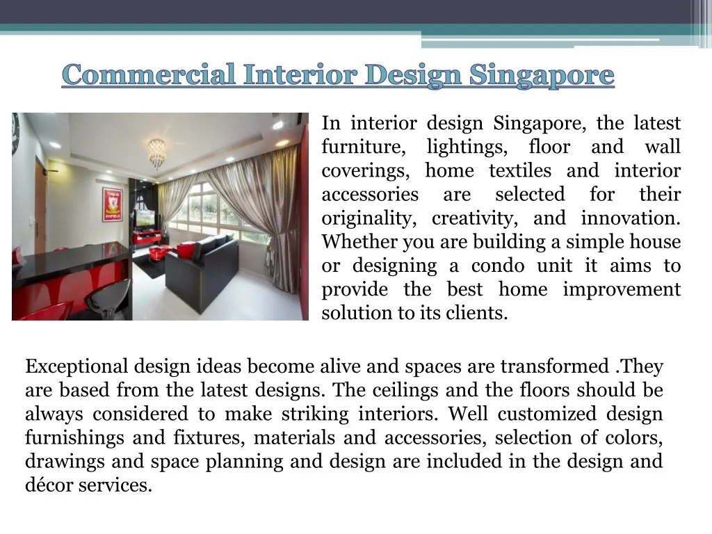 commercial interior design singapore n.
