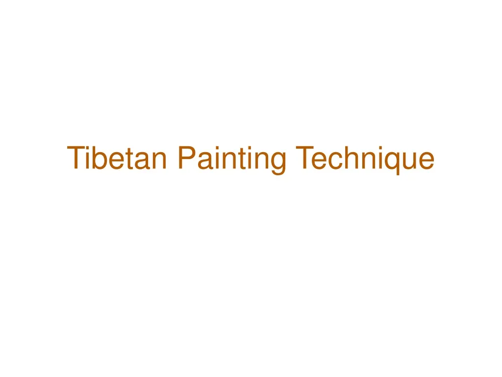 tibetan painting technique n.