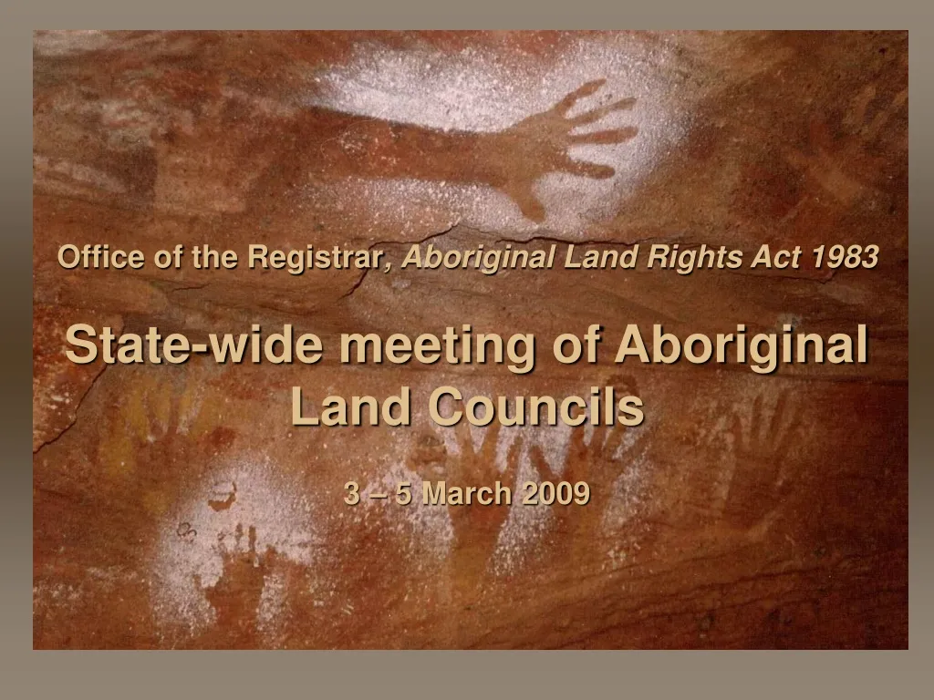 ppt-office-of-the-registrar-aboriginal-land-rights-act-1983