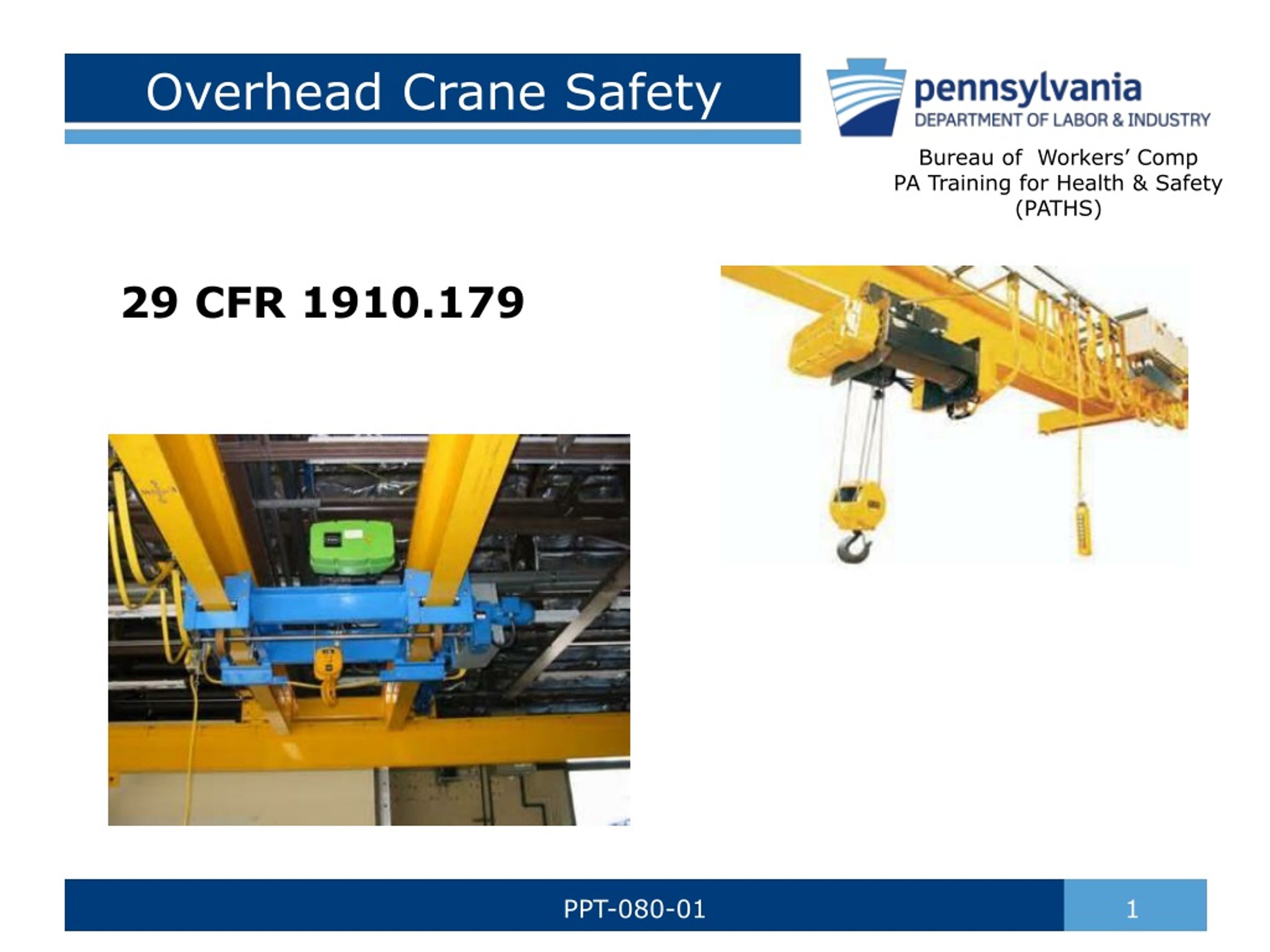 overhead crane training powerpoint presentation