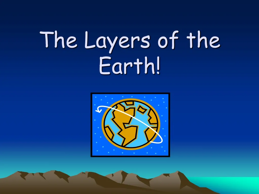 the layers of the earth n.